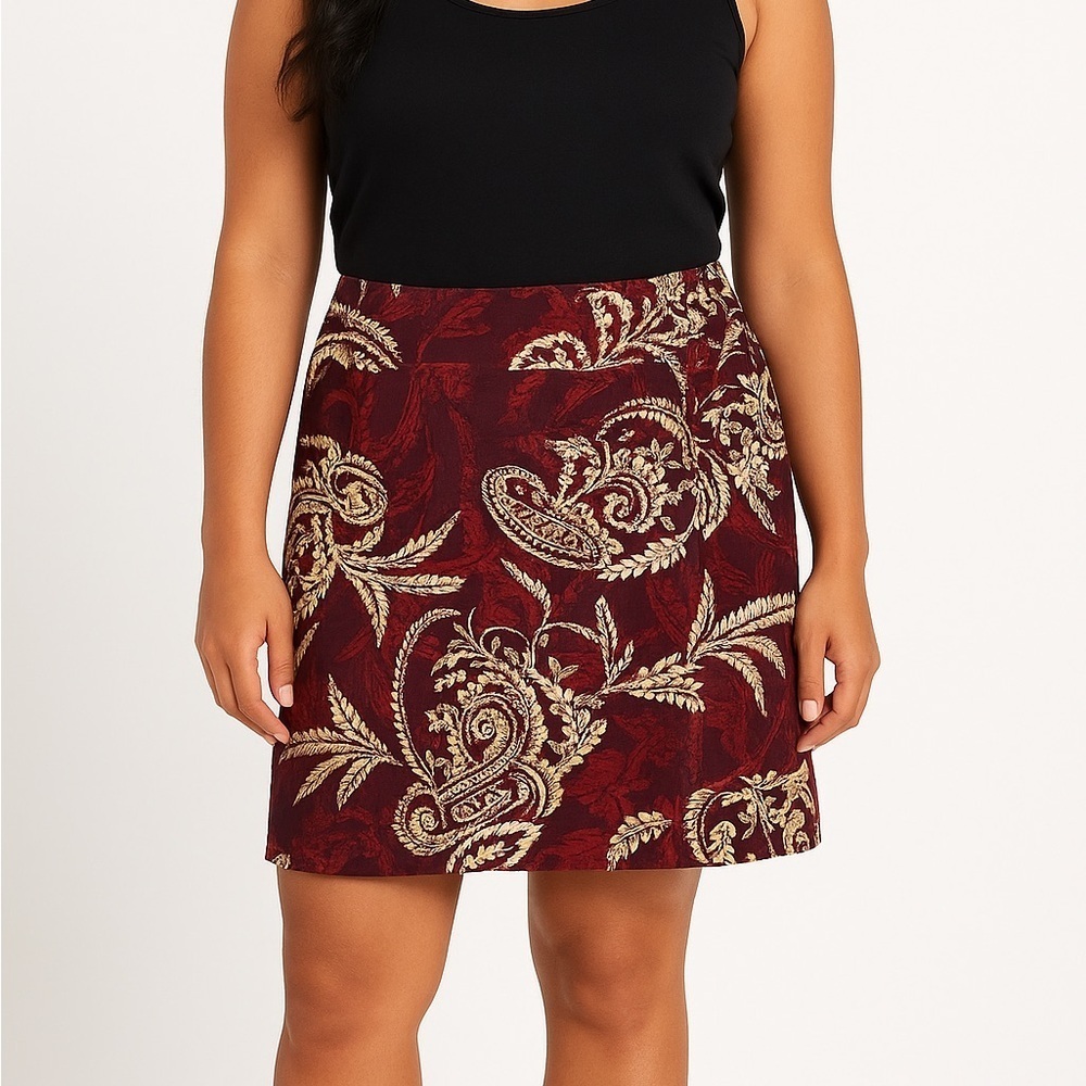 Talbots 100% Silk Wrap Skirt